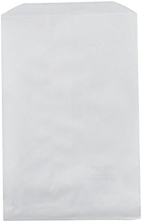 FlanicaUSA 100 pcs 4" X 6" White Kraft Paper Bags for Candy, Cookies, Crafts, Party favors, Jewelry, Merchandise, Gift bags...