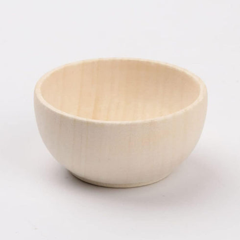 SEWACC 5pcs Wooden Bowls Unfinished Bowls Unpainted Wooden Bowls Serving Bowl Wood Crafts Bowls Pinch Bowls for Fruits Salad Cereal...