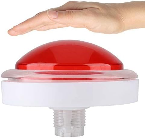 Socobeta Wear-Resisting Lightweight ABS Game LED Light Big Round for Video Game(red)...