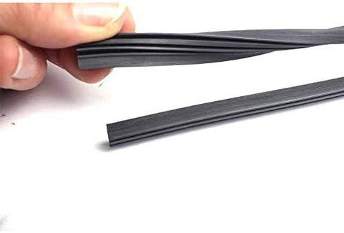 Car Wiper Blade 2 Pcs Windshield Wiper Rubber Strip 20" Car Vehicle Insert Rubber Strip Wiper Blade Natural Rubber Boneless Wiper For Car Bus Blac...