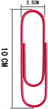 Drema 4-Inch Large Paper Clips,30pcs Jumbo Paper Clips Vinyl Coated Giant Paper Clips for Files(10CM Multicolor)...