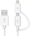 Apple MFi Certified 2 in 1 iPhone Charger Lightning Cable and Micro USB to USB Charger Cord, Compatible iPhone X, 8, 8 Plus,7 Plus, Android Data C...