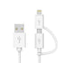 Apple MFi Certified 2 in 1 iPhone Charger Lightning Cable and Micro USB to USB Charger Cord, Compatible iPhone X, 8, 8 Plus,7 Plus, Android Data C...