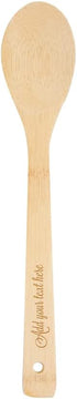 PrintSupremacy Custom Engraved Bamboo Cooking Spoons Set, Non Stick Wooden Kitchen Gadget Pan Cookware, Baking Gift for Housewarming Wedding Birth...