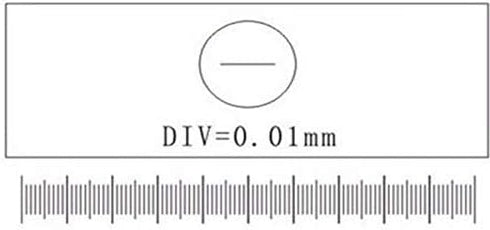 2pcs 0.01mm Microscope Calibration Slide Stage Micrometer Parts Microscope Measurement Tools...