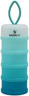BariatricPal 4 Compartment Detachable, Stackable, and Portion Controlled Food & Powder Storage Containers (Blue-Teal)...