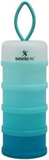 BariatricPal 4 Compartment Detachable, Stackable, and Portion Controlled Food & Powder Storage Containers (Blue-Teal)...