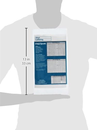 Chartpak Self-Adhesive Vinyl Capital Letters and Numbers, 1-1/2 Inches High, White, 45 per Pack (01046)...