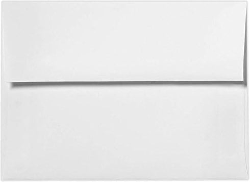 LUXPaper A10 Invitation Envelopes | Peel & Press | 6" x 9 1/2" | White | 80lb. Text | 50 Qty...