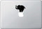 Elephant Balancing Act Decal ** TWO PACK ** Vinyl decal Compatible with Laptop Computer Cars Trucks Vans Walls| BLACK |3.5 x 3 in|CCI862...