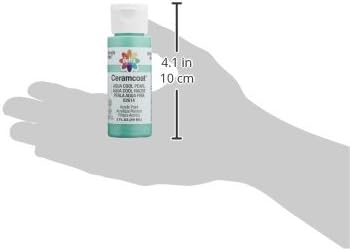 Delta Creative Ceramcoat Metallic and Pearl Acrylic Paint in Assorted Colors (2 oz), , Aqua Cool Pearl...