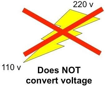 United States to Israel Travel Power Adapter to Connect North American Electrical Plugs to Israeli Outlets for Cell Phones, Tablets, Laptops, eRea...