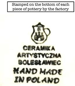Polish Pottery Plate - Bread & Butter (6 1/4") - Crimson Bells...
