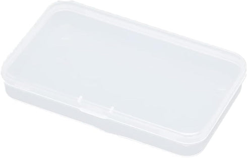 4 Pcs Mini Clear Storage Containers Rectangle Plastic Box Empty Hinged Boxes Small Bead Storage Case for Jewelry...