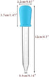 8 Pack Liquid Droppers Silicone 5ml Clear Liquid Medicine Eye Dropper with Bulb Tip for Kids Candy Mold...