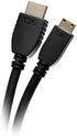 C2G Legrand Mini HDMI to HDMI Ethernet Cable, 4k High Speed HDMI Cable, Black 60 hz HDMI Cable, HDMI Cable 6 ft, 1 Count, 50619...