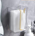 Acrylic Paper Towel Holder, Wall Mounted Paper Towel Dispenser, Adhesive Tissue Box Guest Napkin Countertop Paper Towel Holder for Bathroom(White)...