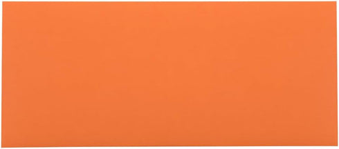 JAM PAPER #10 Business Colored Envelopes - 4 1/8 x 9 1/2 - Orange Recycled - 50/Pack...