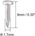 uxcell Small Tiny Hardware Nails Carbon Steel 1.7X9mm(DxL) for DIY Decorative Wooden Boxes Accessories Silver Tone 500pcs...
