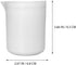 Plastic Graduated Beaker Lab Beaker PTFE Science Beaker Measuring Liquid Container Beakers 250ML Measuring Cups with Handle and Spout Laboratory E...