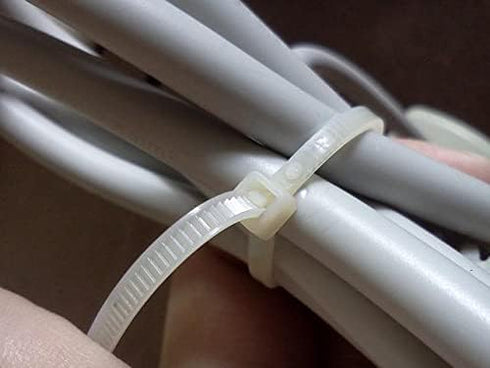 14 Inch Length 75 lbs TENSILE Strength Premium Grade, UV Weather Resistant, Premium Grade - HEAVY DUTY (100 Natural Clear Cable Zip Ties)...