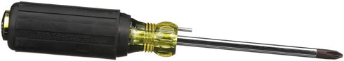 Klein Tools 603-4B No. 2 Wire Bending Phillips Round Shank Tip Screwdriver, Made in USA, Black/Yellow, Small...