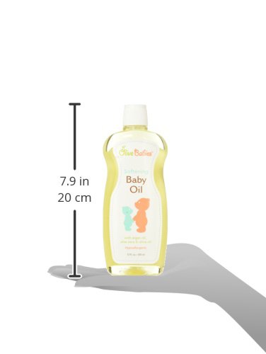 Baby Oil Multi Purpose with Argan Oil, Aloe Vera & Olive Oil 12 oz - Softening Hypoallergenic Solution for All Skin Types - Good on Men, Women & K...