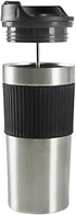 Portable coffee maker, french press, Insulated Mug with double Wall Stainless Steel, 16oz,. French Press Tumbler, French press Mug, Portable coffe...
