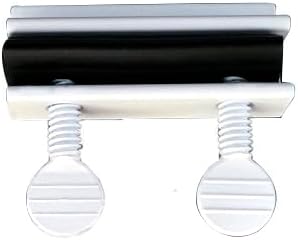 QCAA Sliding Window Security Lock with Vinyl Lining, Child Proof Lock, Aluminum, White, 8 Pack, Made in Taiwan...