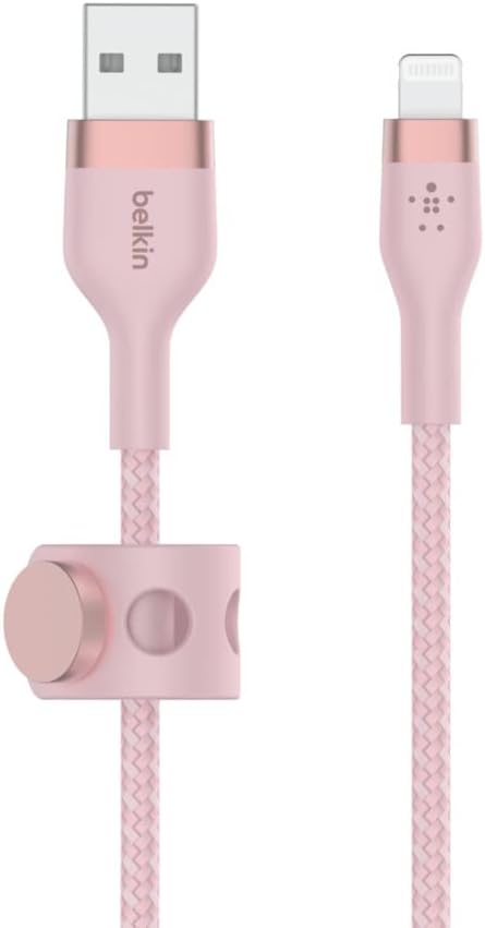Belkin BoostCharge Pro Flex Braided USB Type A to Lightning Cable (3M/10FT), MFi Certified Charging Cable for iPhone 14, 13, 12, 11, Pro, Max, Min...