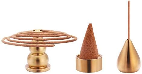 Miupoo Incense Burner Metal Holder,Cone Incense Holder,Coil Incenses Holders,Incenses Stick Holders, 3 Styles...