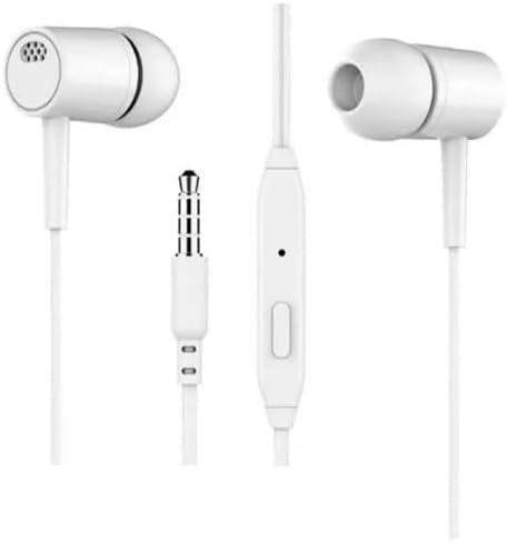 RODIO: Premium Affordable White Wired Earphones with Mic - Immerse Yourself in Pure Sound - Made in India...