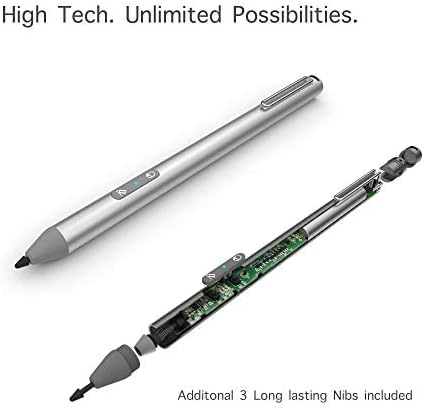 USI Stylus Pen for Chromebook 4096 Levels Pressure, Rechargeable Active Digital Pen Compatible with HP, ASUS Chromebook C436, Lenovo Chromebook, P...