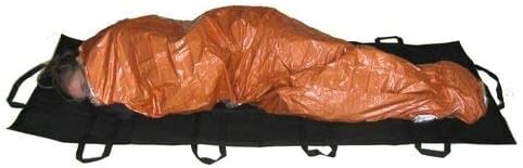 Rescue Essentials Hypothermia Wrap Blanket, Oversized 60" x 96", Mylar/Lightweight Polyethylene Fabric (Orange)...