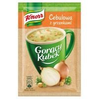 Knorr Goracy Kubek Cebulowa z Grzankami- Onion Soup - Instant 5 x 14 g -...