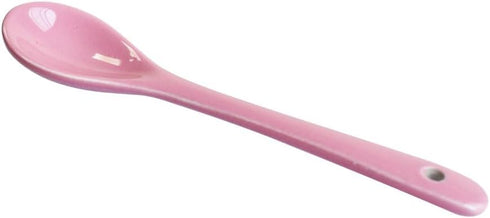 10 pcs Porcelain Egg Spoons Ceramic Spoons 4.7 inch Coffee Dessert Yogurt Tea Milky Tea Pink...