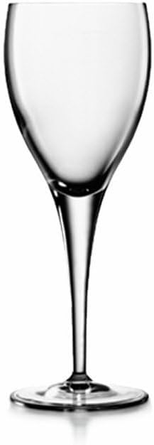 Luigi Bormioli Michelangelo Masterpiece Wine Glasses (Set of 4) - 8 Oz Ultra Clear Glass, Titanium Reinforced Stems, Lead-Free, Fine Laser-Cut Rim...