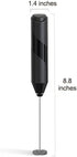 Cuisinox Electric Milk Frother Handheld Stainless Steel Battery Powered Foam Maker, Whisk Drink Mixer Blender For Coffee, Frappe, Latte, Macchiato...