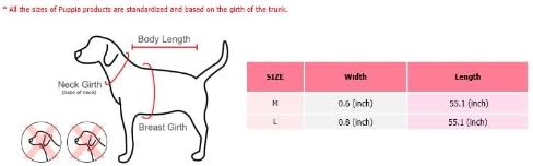 Puppia Authentic Junior Lead, Medium, Pink...