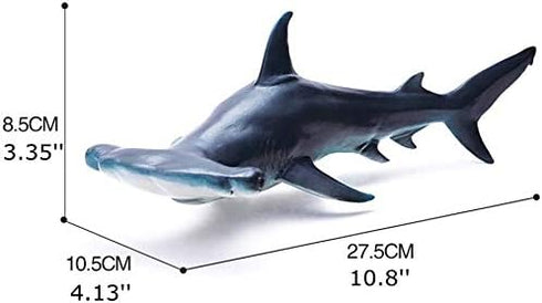 Gemini&Genius Great White Shark Hammerhead Shark Toy Set - Sea Animal Action Figure Ocean Model Toy Set -10 Inches Length -Educational, Role Play,...