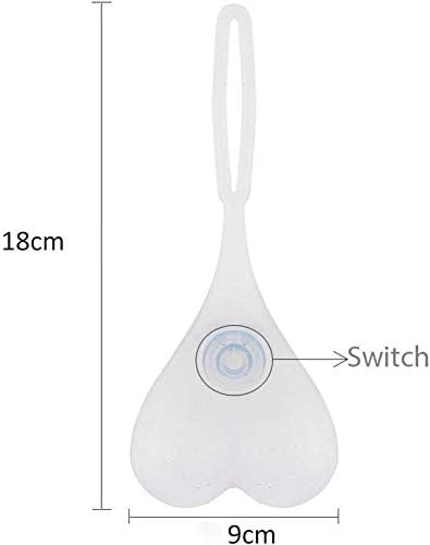 Bike Tailight - MASO Bicycle LED Back Ball Light Heart-shaped Waterproof Warning Night Cycling Lamp(Red)...
