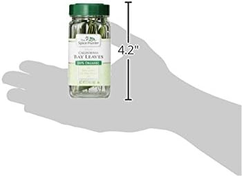 The Spice Hunter California Bay Leaves, Whole, Organic, 0.14-Ounce Jar...