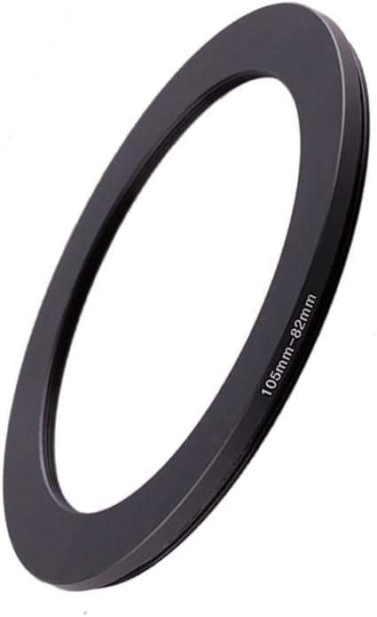 105mm Lens to 82mm Camera Lens Adapter,105mm to 82mm Filter Step-Down Ring Adapter Ring,Compatible with All 82mm UV,CPL,ND,Lens Hood,Threaded Lens...
