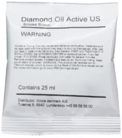 WOCA Denmark - Diamond Oil Active, Smoke Brown -0.9 oz- Wood Finish - Stain and Protection for Furniture, Floors,Trim and Cabinets...