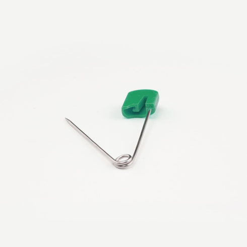 OsoCozy Cloth Diaper Nappy Pins 100 Packs - 100 Stainless Steel Safety Pins with Locking Plastic Heads. Durable, Safe and Cute 2.2 Inches Long (Gr...