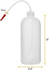 EISCO Wash Bottle, 1000ml - Polyethylene - Translucent, Unbreakable - Screw Cap with Flexible Delivery Tube for Dispensing Liquid - Includes Tube ...