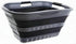 SAMMART 30L (8 Gallon) Collapsible 3 Handled Plastic Laundry Basket - Foldable Pop Up Storage Container/Organizer - Space Saving Hamper/Basket (Gr...