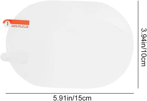 2 Pcs Car Rearview Mirror Films Anti Fog Car Rainproof Films Waterproof Car Mirror Rain Protector Film Wing Mirror Rain Deflector Film for Cars Tr...