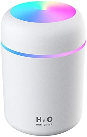2 in 1 USB Electric Aromatherapy Oil Diffuser Ultrasonic Air Humidifier Mist Maker with Colorful Light for Home Office and Car (Pink)...