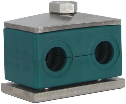 28MM Twin Series Clamp, Polypropylene with Galv Plated Steel Hardware, Weld Mounting...
